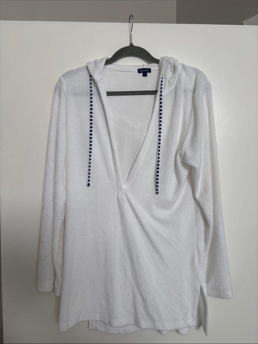 Splendid White Hooded Terry Coverup